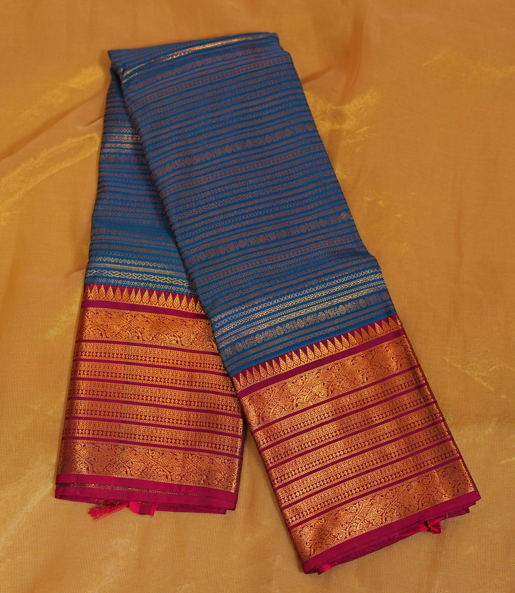 Blue Kanchi Pattu