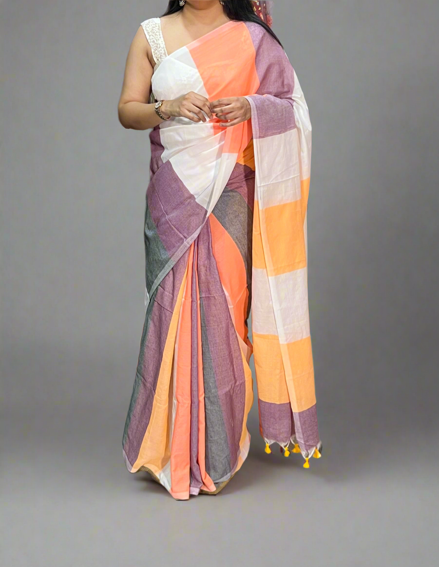 Khadi Cotton Saree (Copy)