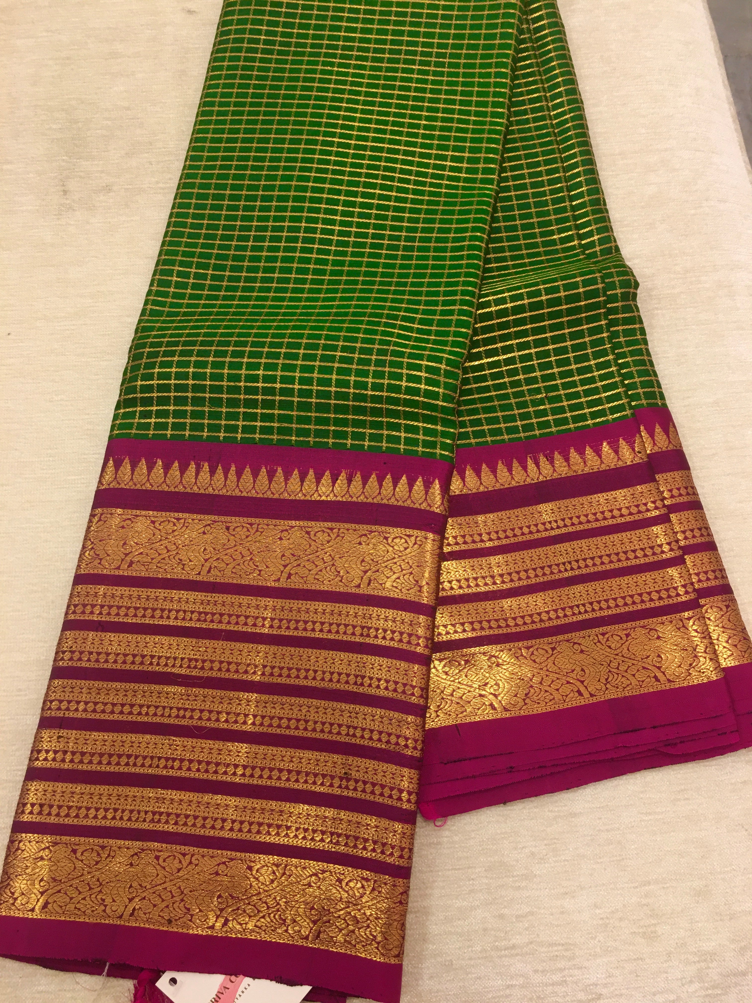 Green Kanchi Pattu Saree
