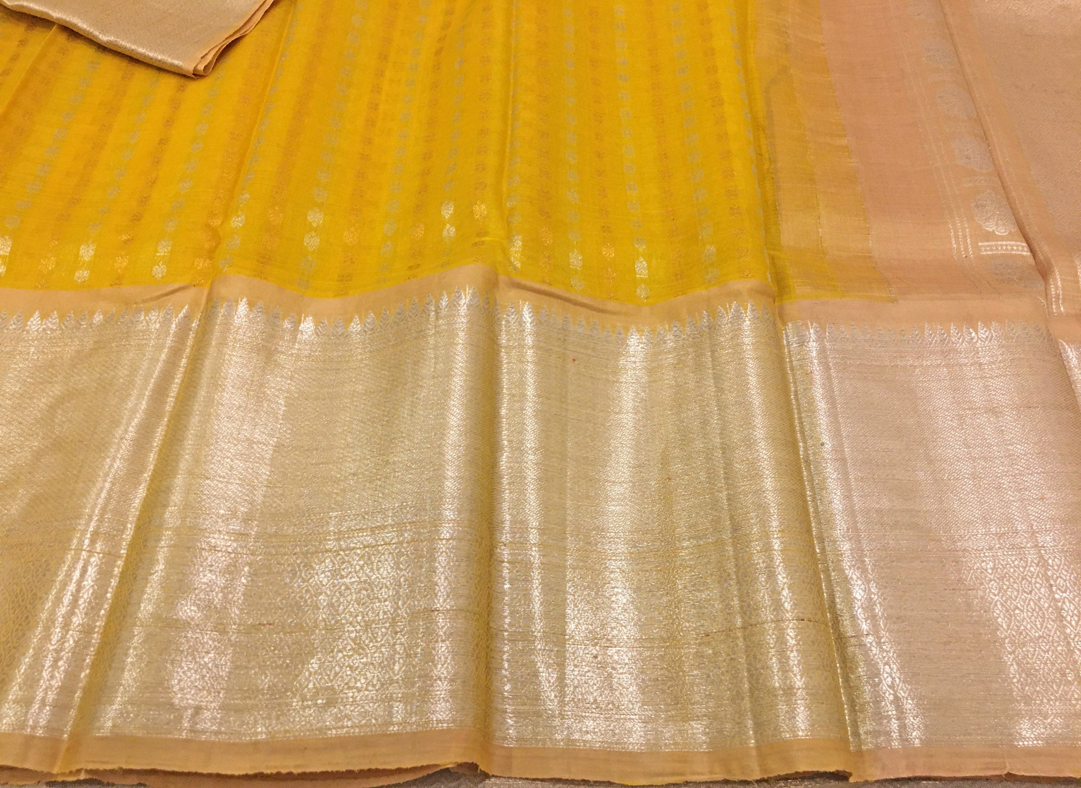 Yellow Kanchi Pattu Saree