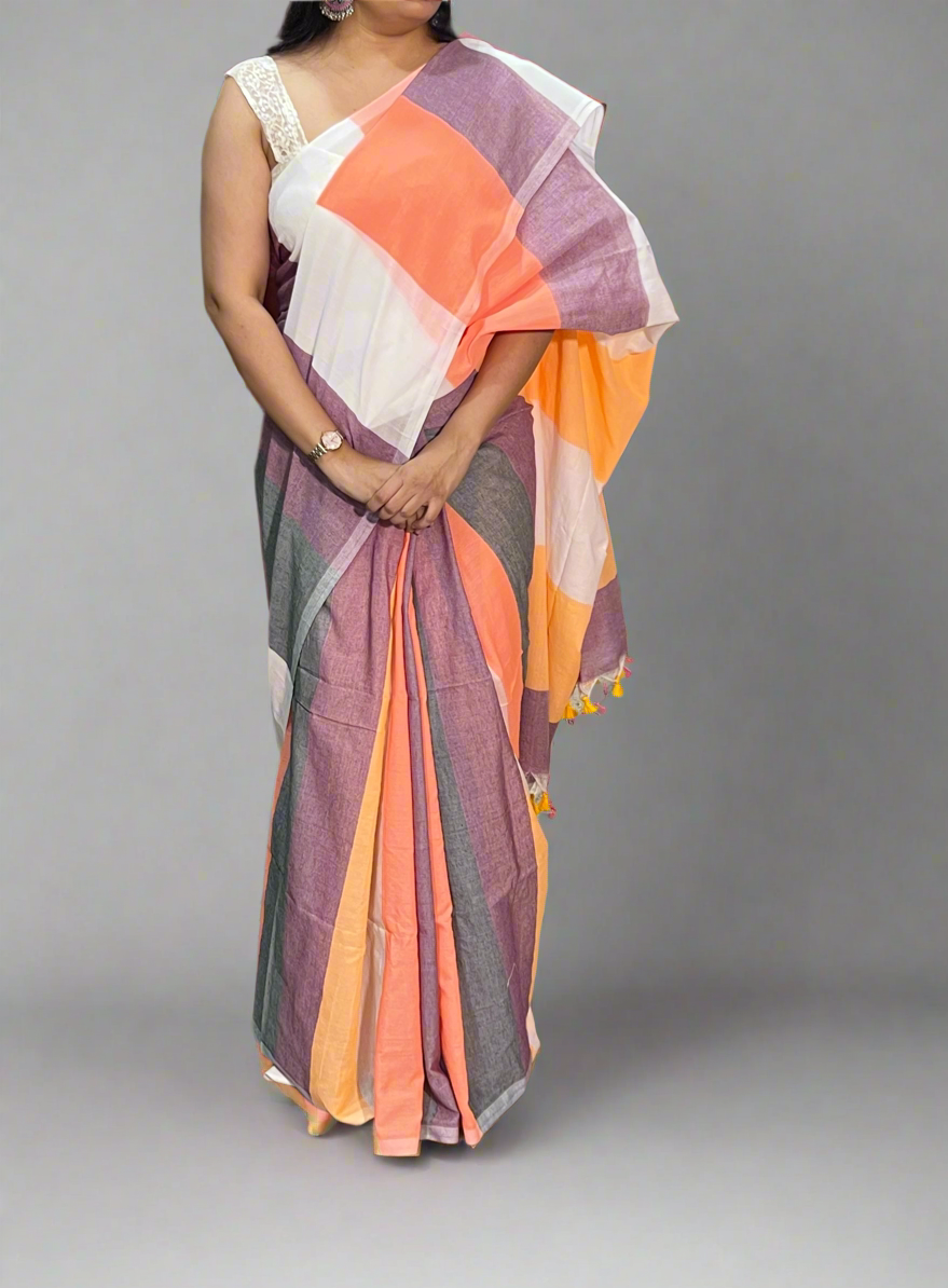 Khadi Cotton Saree (Copy)
