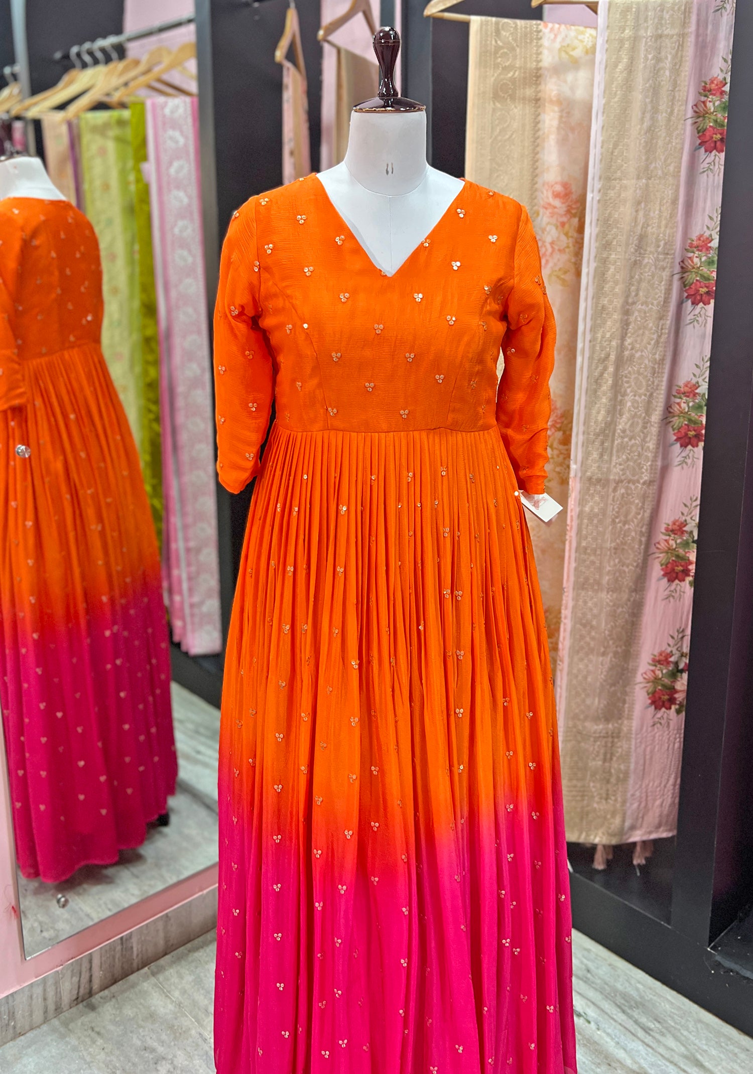 Shaded Orange & Pink