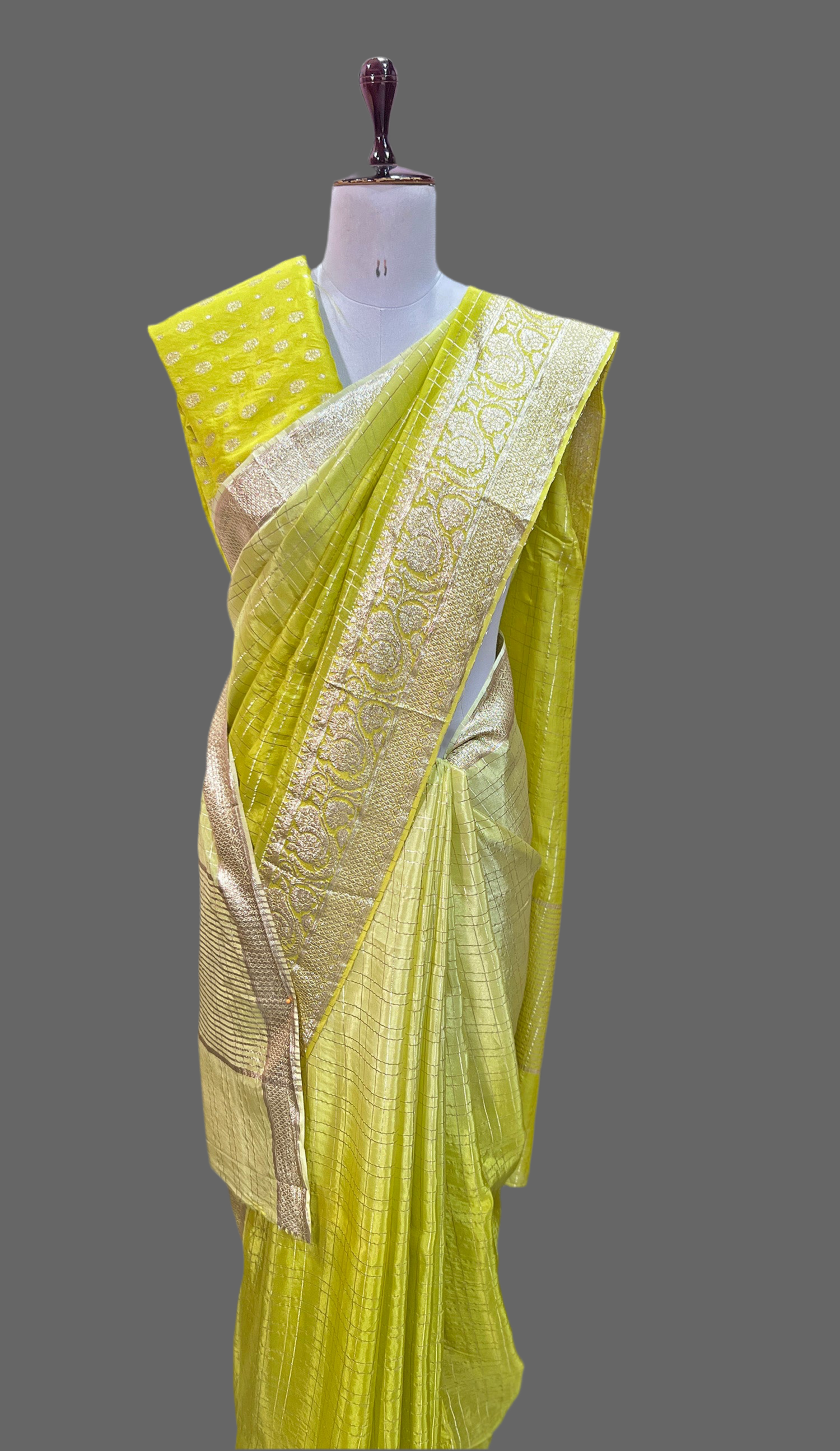 Shaded Green Saree