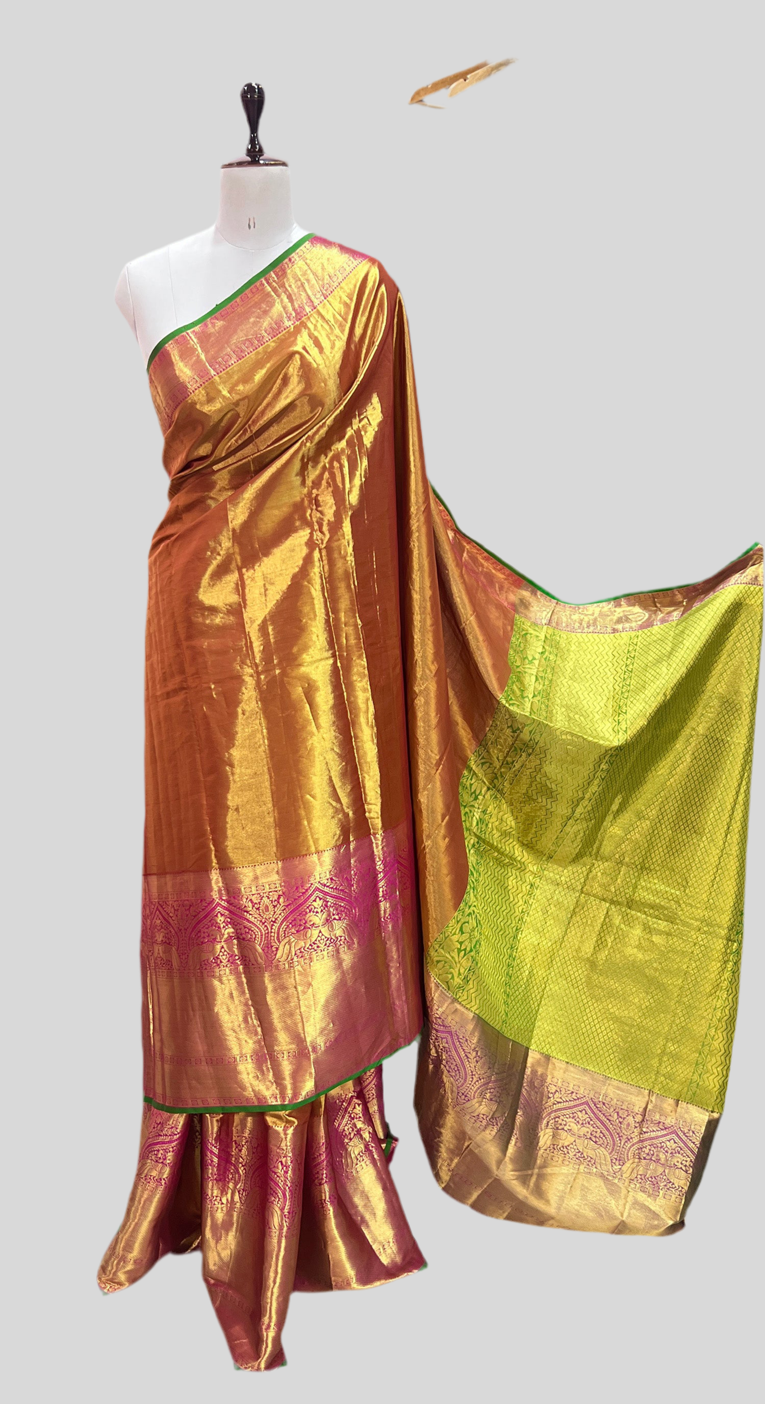 Golden Tissue Saree