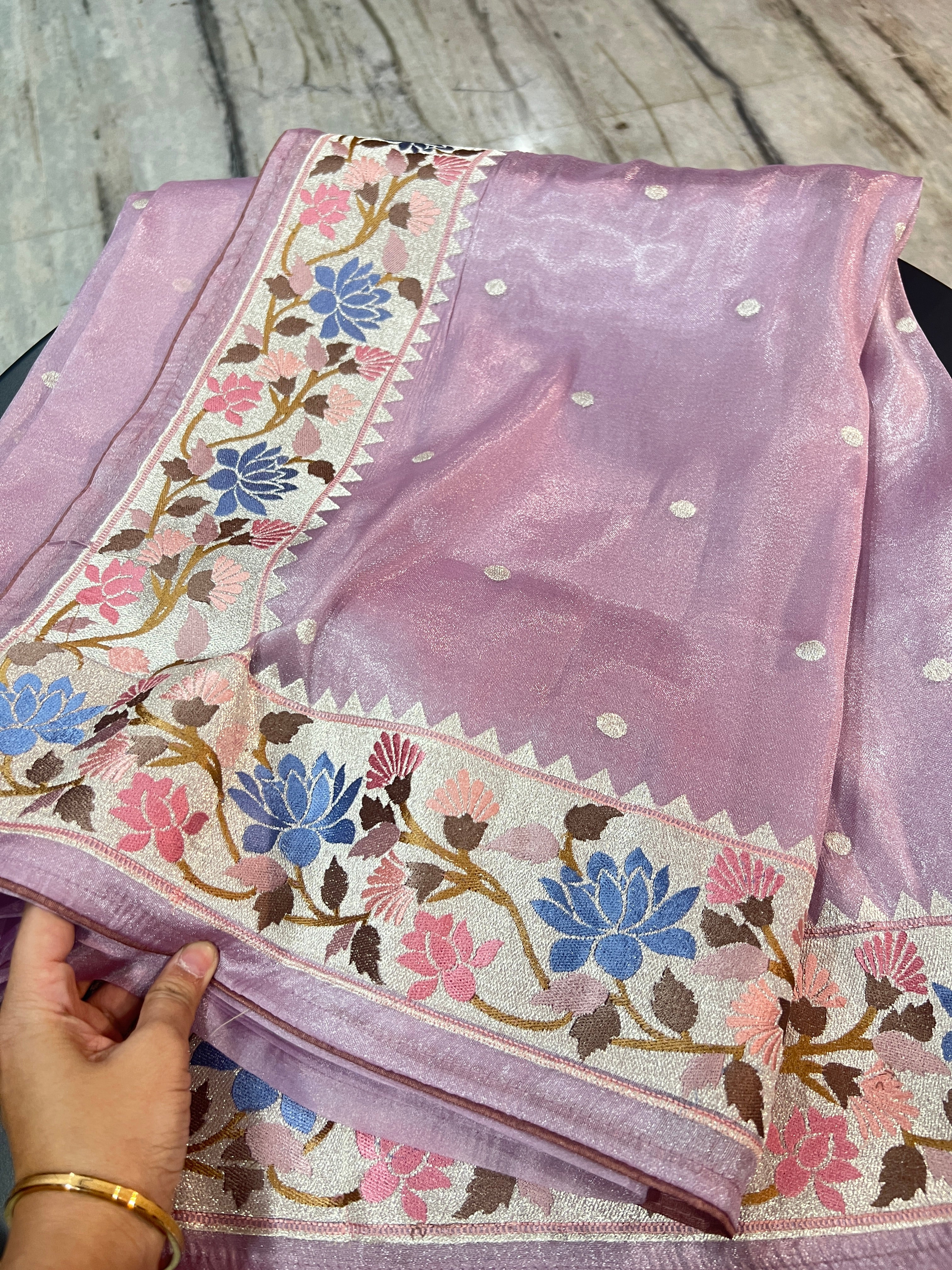 Lavender Tissue organza