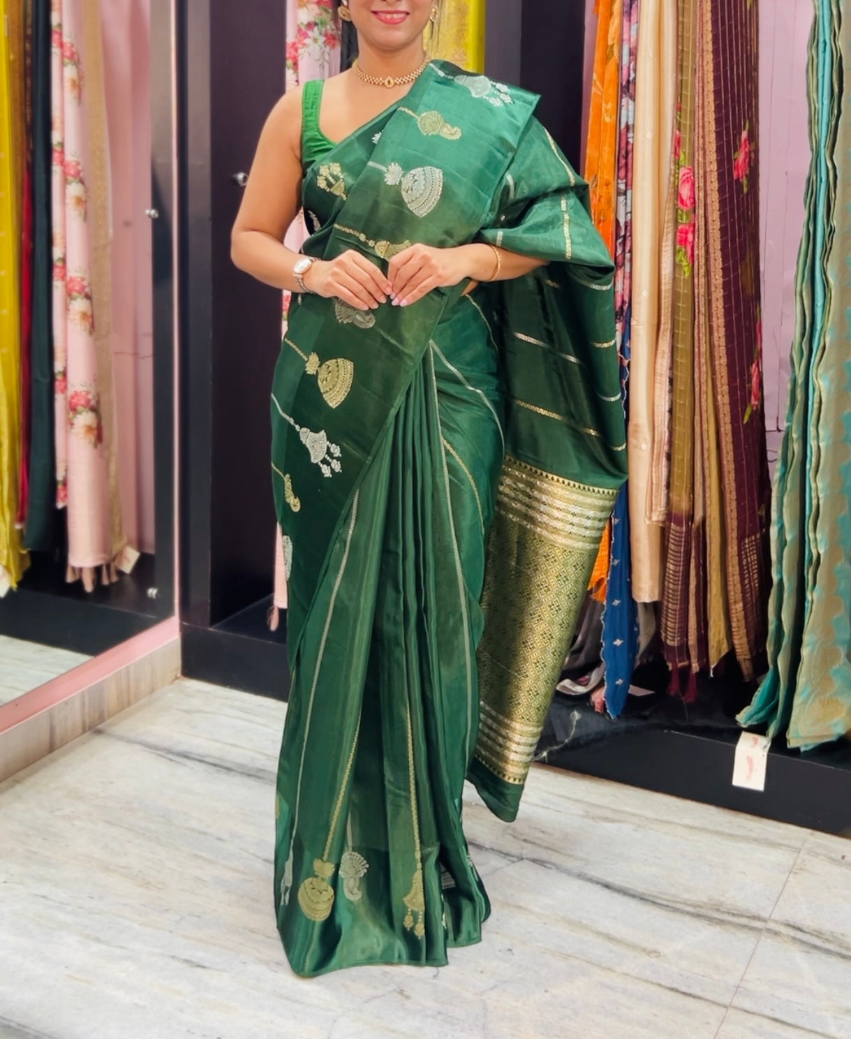 Green Saree