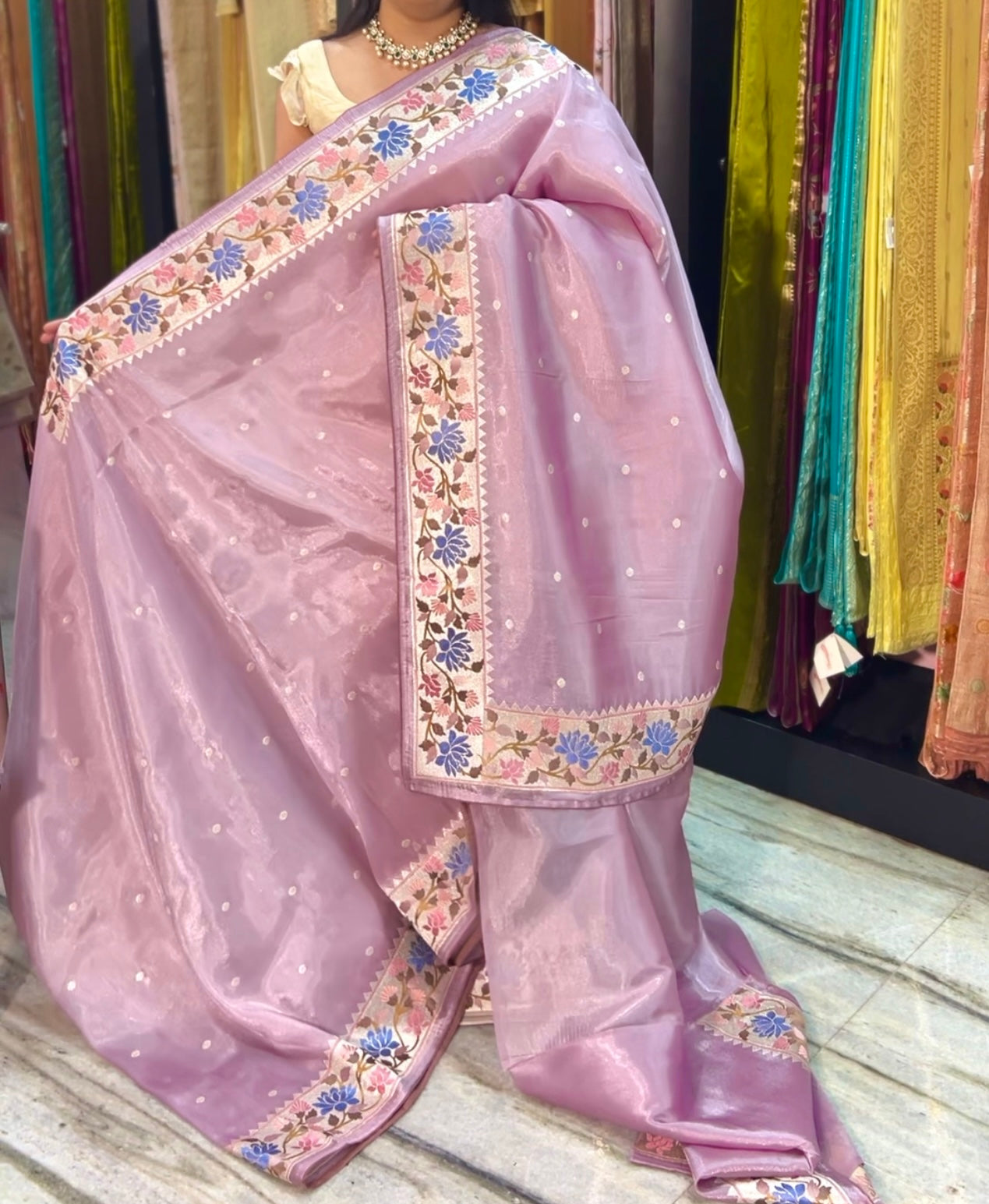 Lavender Tissue organza