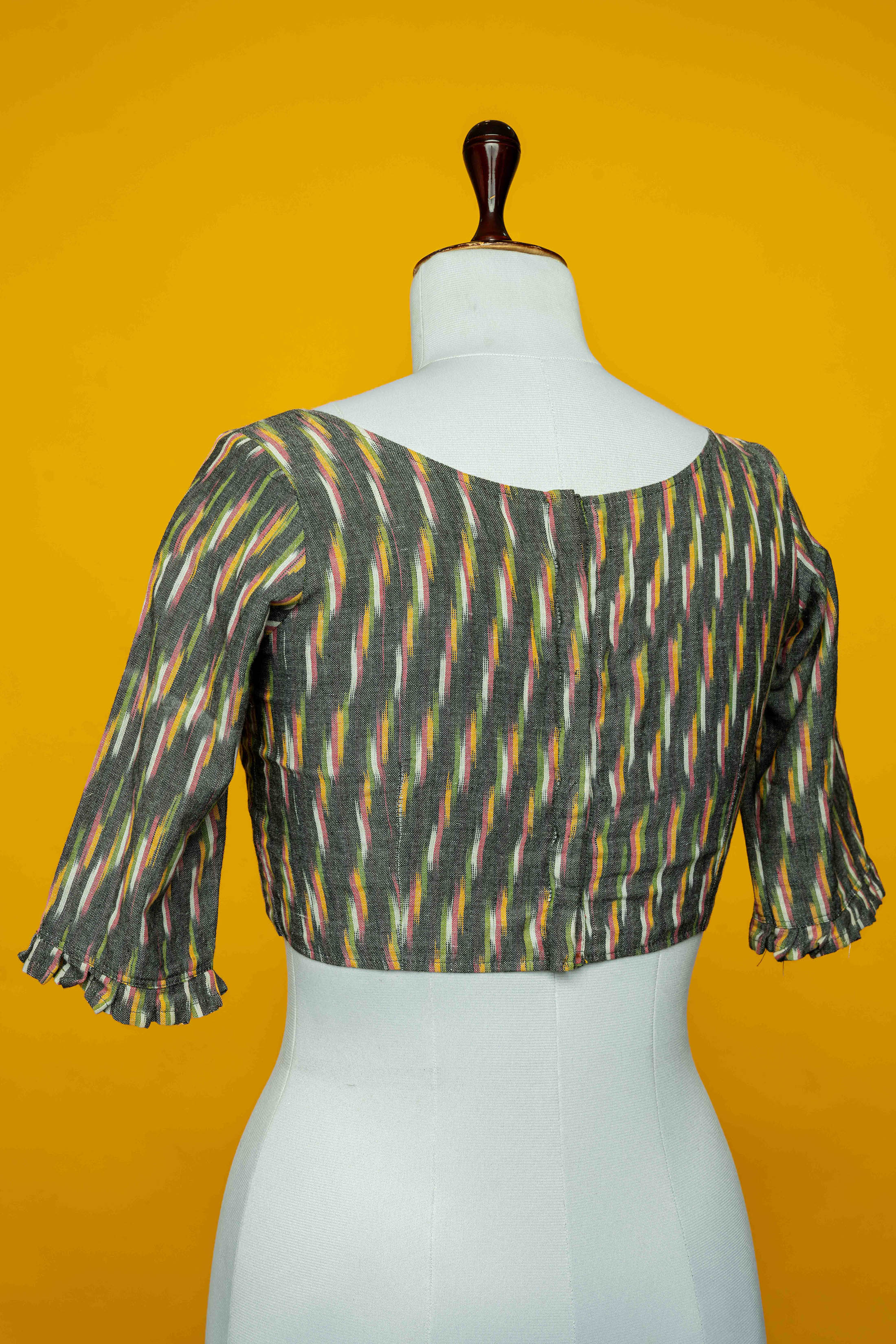 Grey Cotton Classic blouse