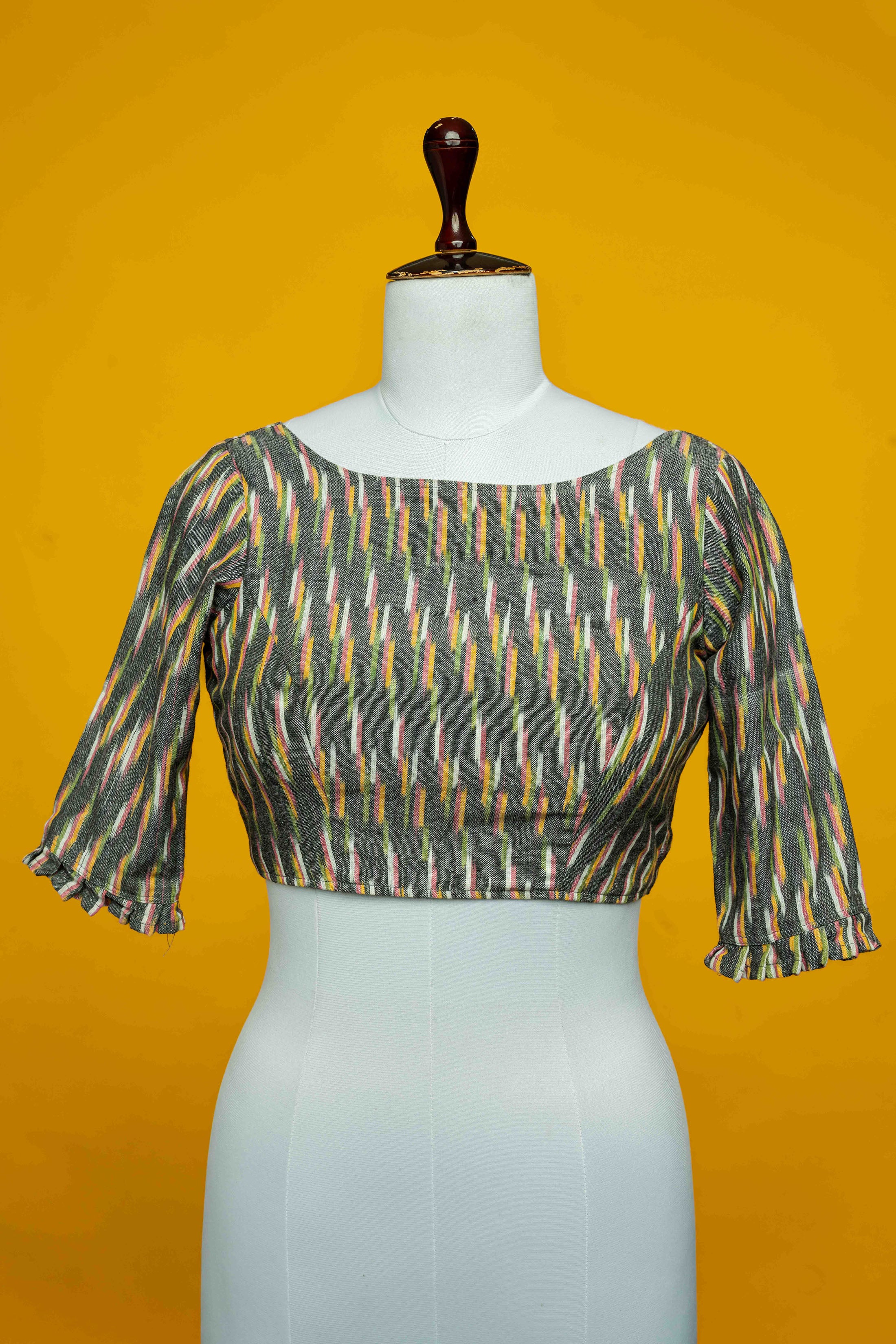 Grey Cotton Classic blouse