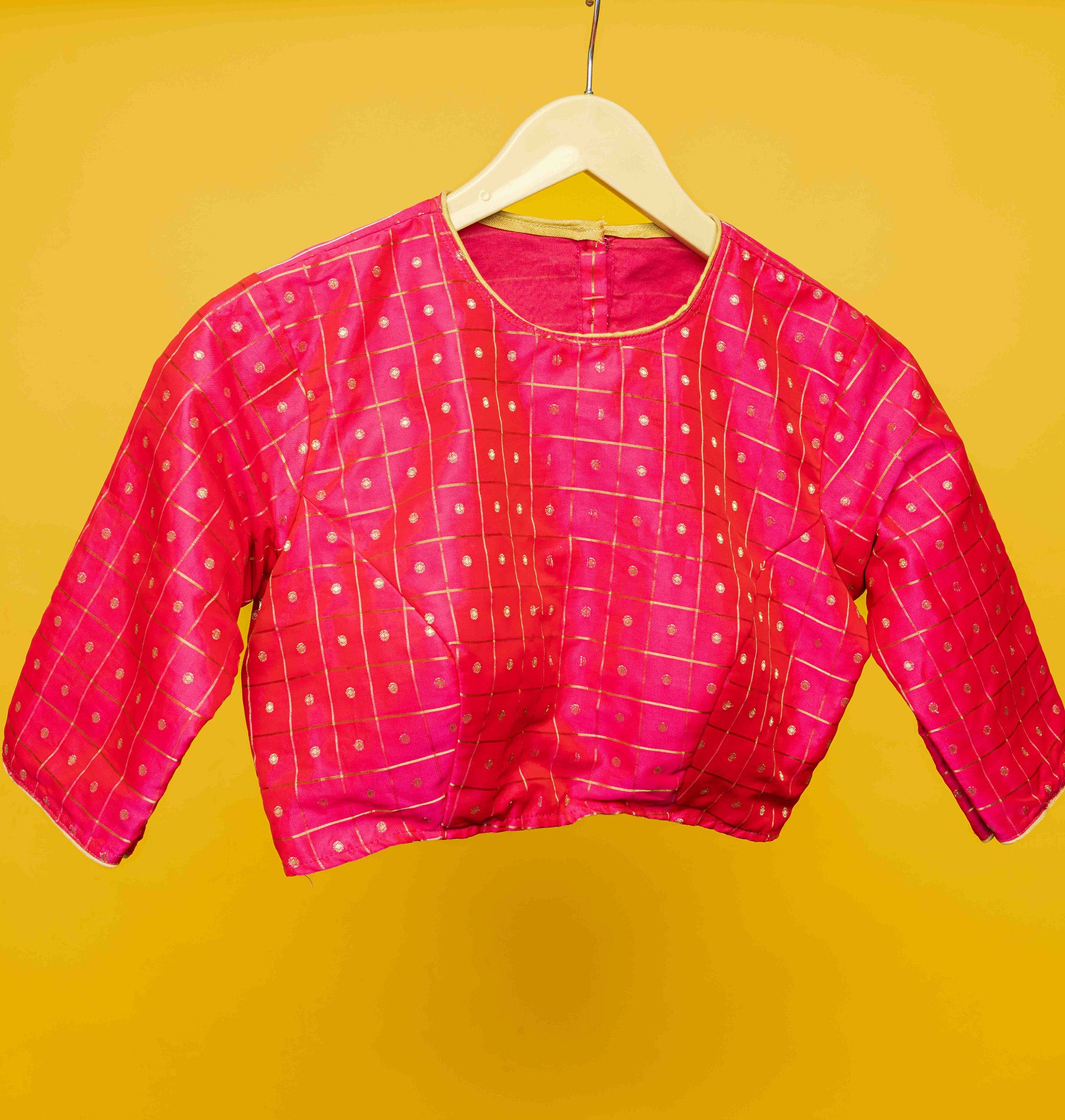 Blushing Checks Charm blouse