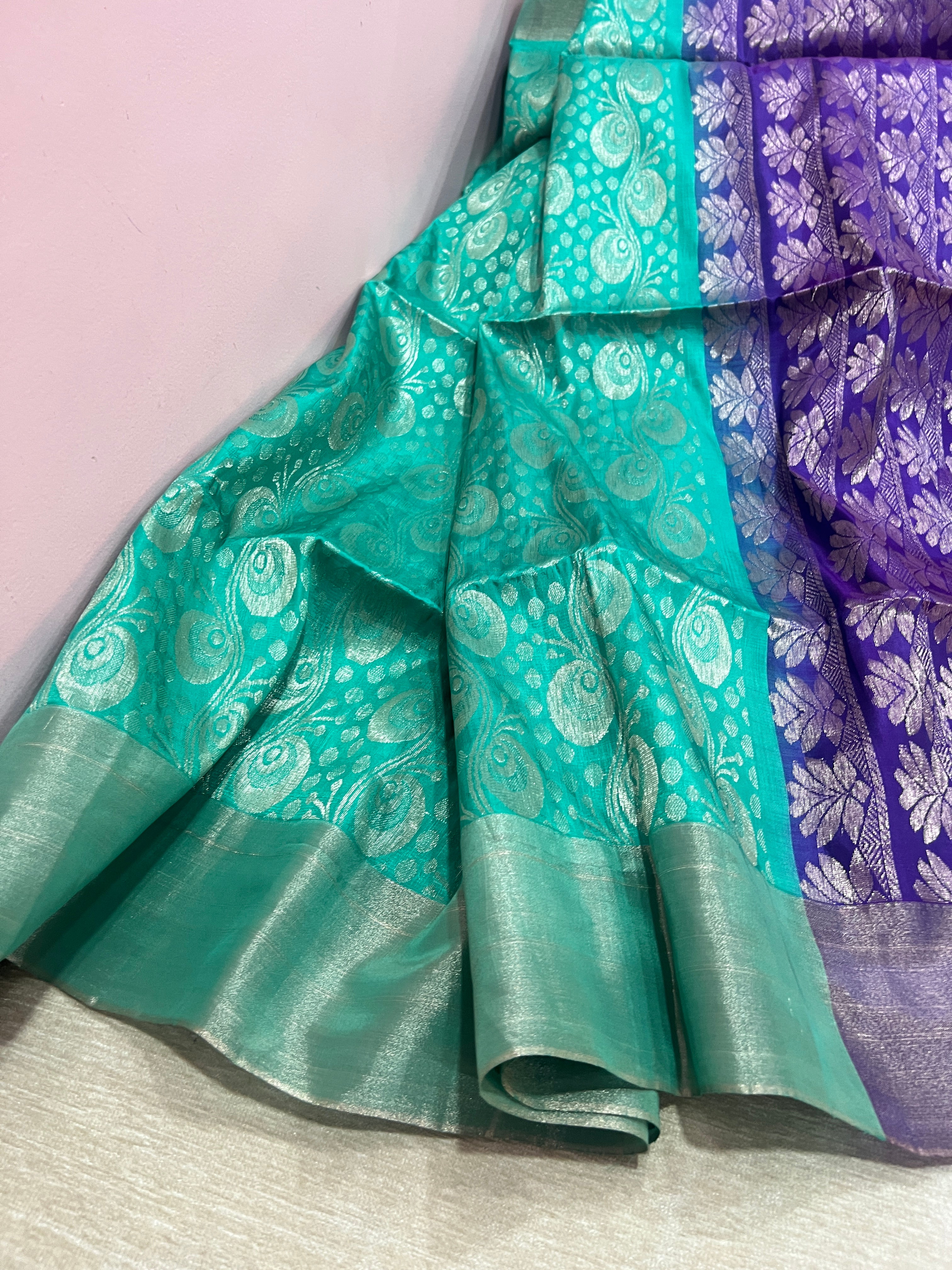 Sea green Silk Saree