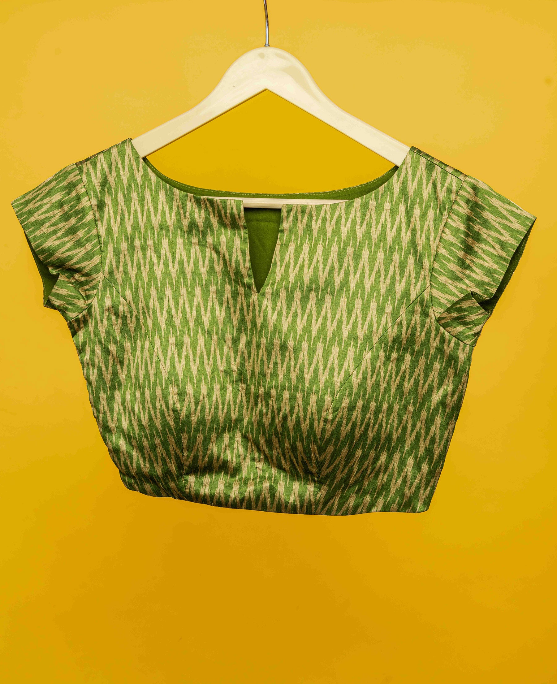 Verdant Zizgzag Chic blouse